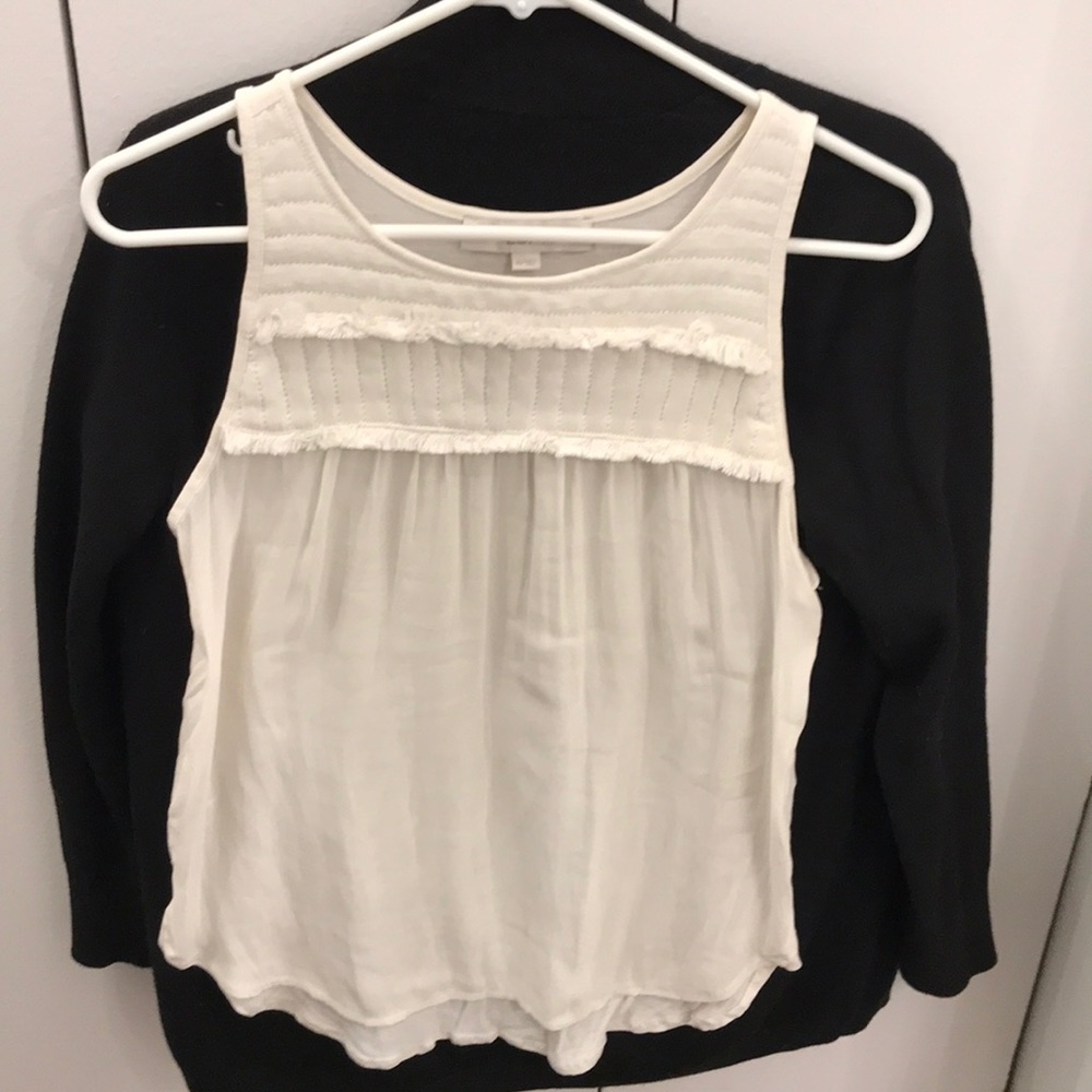 White dress tank top